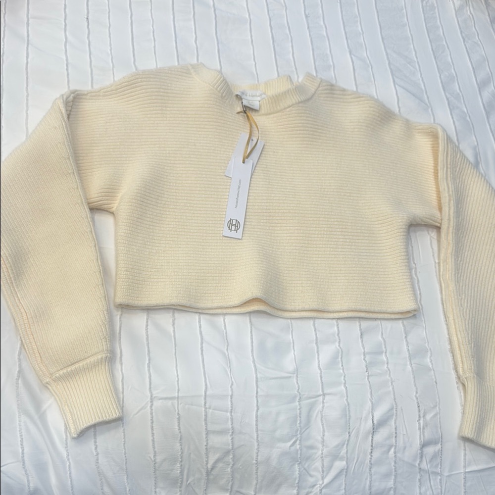 House of Harlow 1960 Cream Knit Top